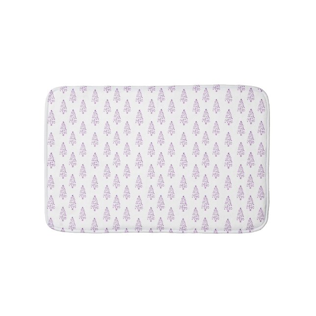 Christmas Holiday Bathroom Decor Bath Mat (Front)