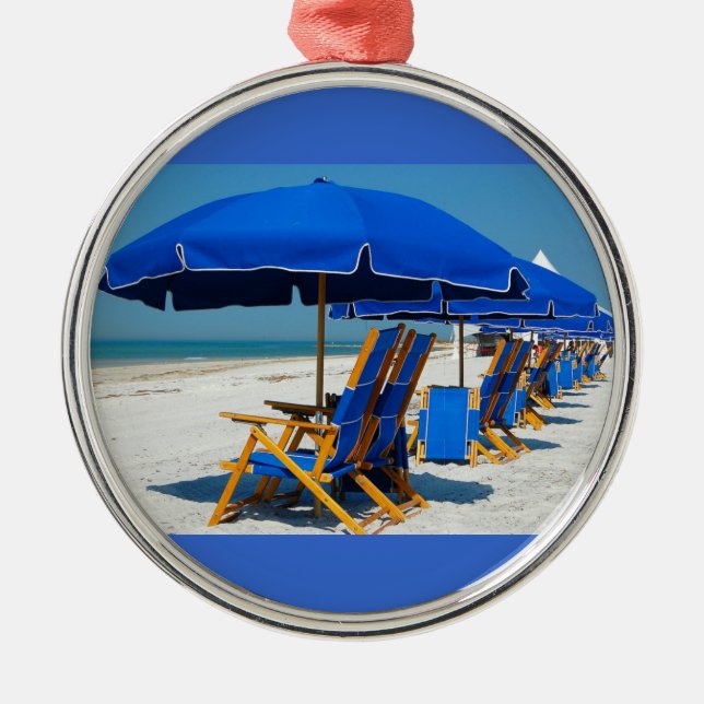 CHRISTMAS HOLIDAY BEACH STYLE ORNAMENT (Front)