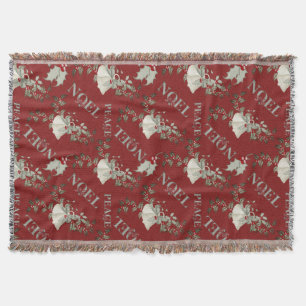Christmas Holiday Bells D34 Throw Blanket