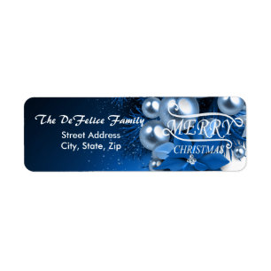 Christmas Holiday Blue Pearl Ornaments