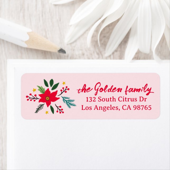 Christmas Holiday Botanicals Poinsettia CUSTOM (Insitu)