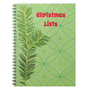 Christmas Holiday Branch Christmas Lists Journal