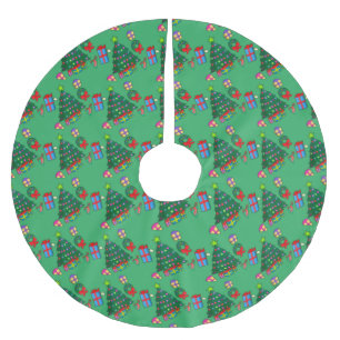 Christmas Holiday Brushed Polyester Tree Skirt