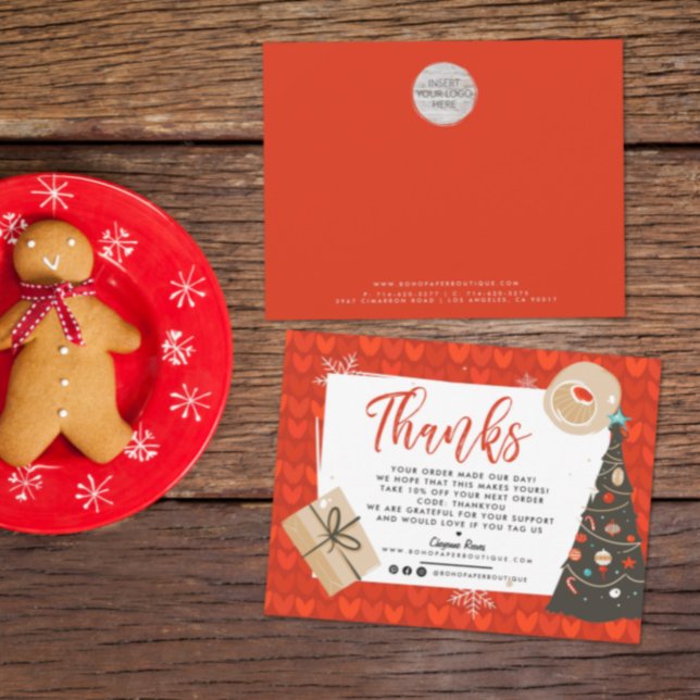 Christmas Holiday | Business Customer Thank You Card (Creator Uploaded)