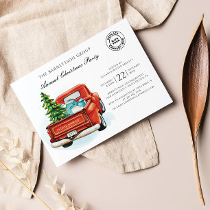 Christmas Holiday Business Logo Annual Party Invitation