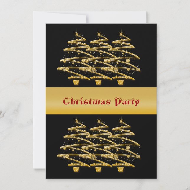 Christmas holiday business party invitation (Front)