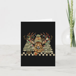 Christmas Holiday Camo Hunting Reindeer Deer Xmas Card