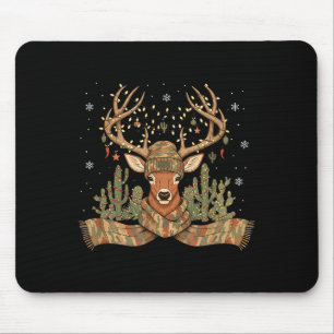 Christmas Holiday Camo Hunting Reindeer Deer Xmas  Mouse Mat