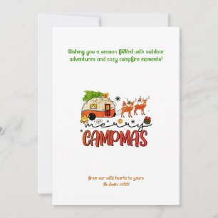 Christmas Holiday Camper reindeer  Outdoor