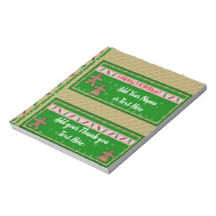 Christmas Holiday Candy Bar Wrappers Gift Favors Notepad