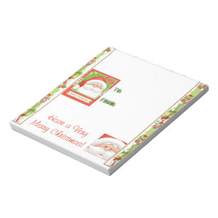 Christmas Holiday Candy Bar Wrappers Gift Favours Notepad