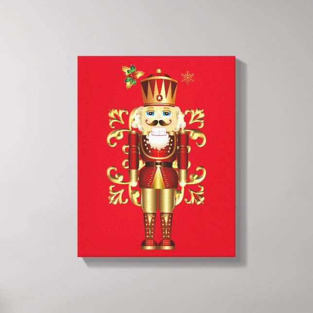 Christmas Holiday Canvas Art-Nutcracker Print (Front)