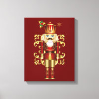 Christmas Holiday Canvas Art-Nutcracker