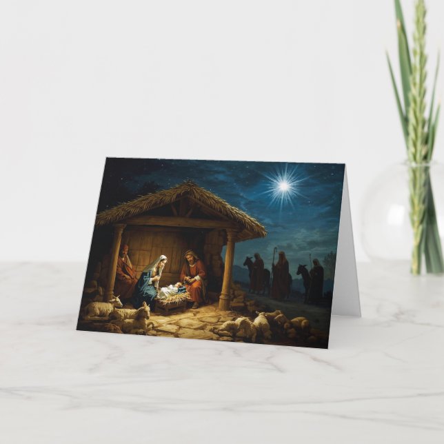 Christmas Holiday Card Baby Jesus Series #1 (Front)