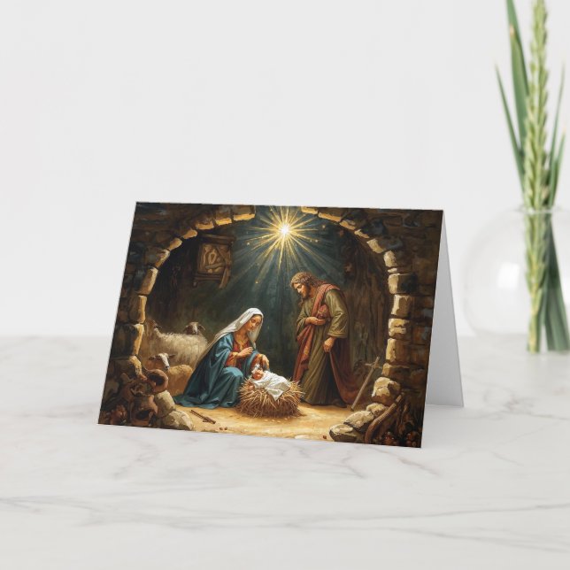 Christmas Holiday Card Baby Jesus Series #3 (Front)