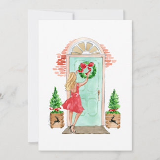 Christmas Holiday Card "Christmas wreath"