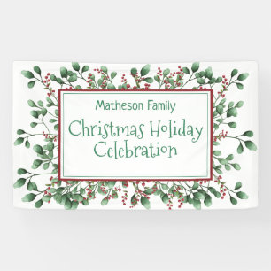 Christmas Holiday Celebration - Hanging Banner