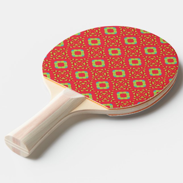 Christmas Holiday Charm Pattern 01 -  Ping Pong Paddle (Front Angle)