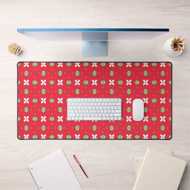 Christmas Holiday Charm Pattern 02 -  Desk Mat (Office 1)
