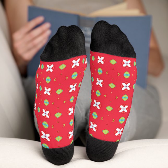 Christmas Holiday Charm Pattern 02 -  Socks (Bottom)