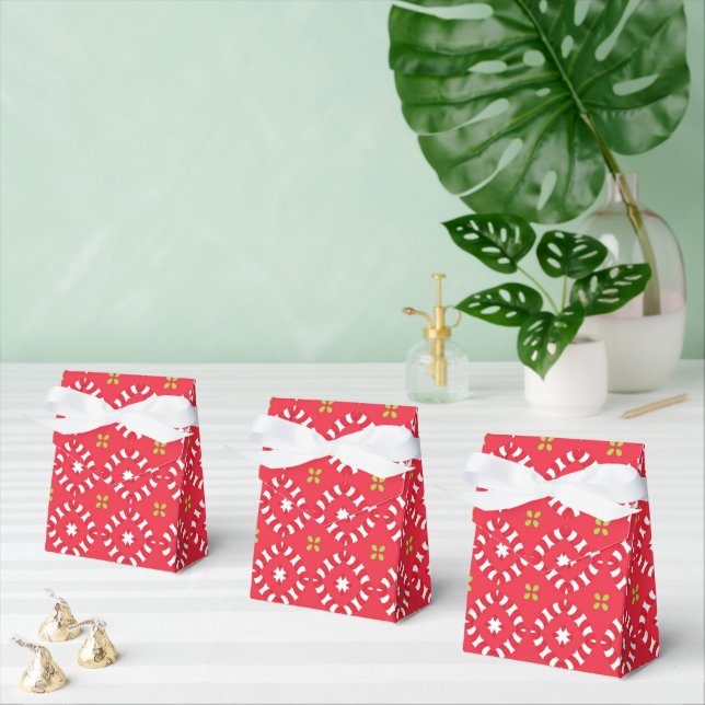 Christmas Holiday Charm Pattern 04 -  Favour Box (Multiple)