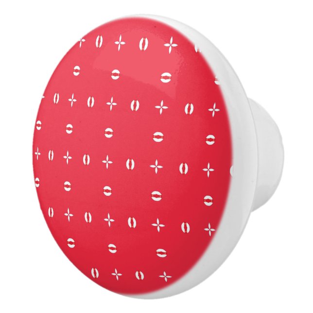 Christmas Holiday Charm Pattern 09 -  Ceramic Knob (Right)