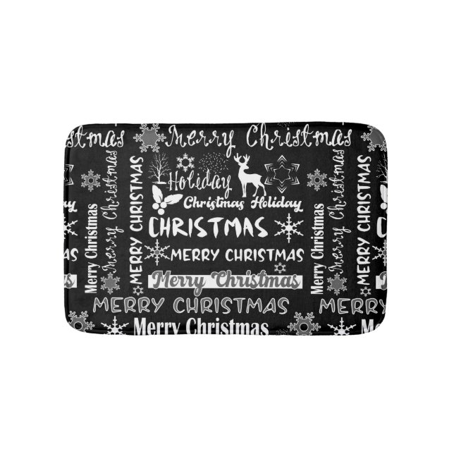 Christmas holiday, Christmas pattern  Bath Mat (Front)