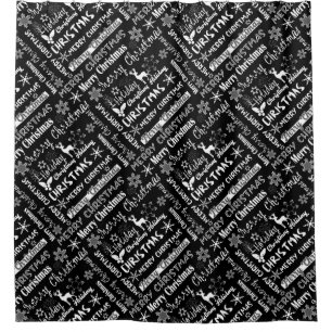 Christmas holiday, Christmas pattern  Shower Curtain