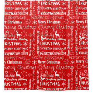 Christmas holiday, Christmas pattern, winter  Shower Curtain
