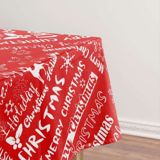 Christmas holiday, Christmas pattern, winter Tablecloth (In Situ)