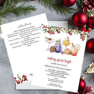 christmas Holiday Cocktail Party Invitation