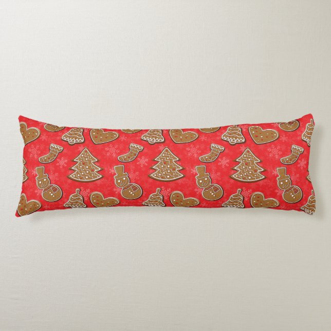 Christmas Holiday Cookie Body Cushion (Front)