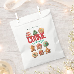 Christmas Holiday Cookie Exchange Party Favour Bags
