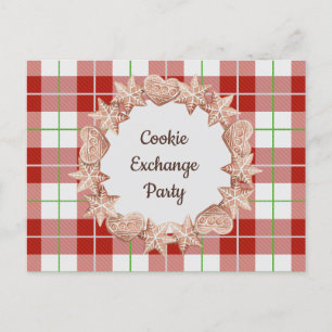 Christmas Holiday Cookie Exchange Party Postcard