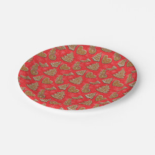 Christmas Holiday Cookie Paper Plate