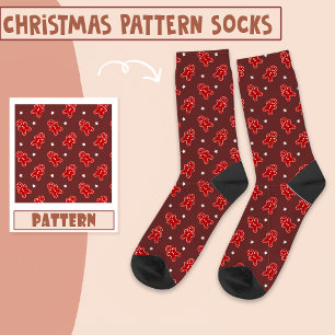 Christmas Holiday Cookie Pattern  Socks