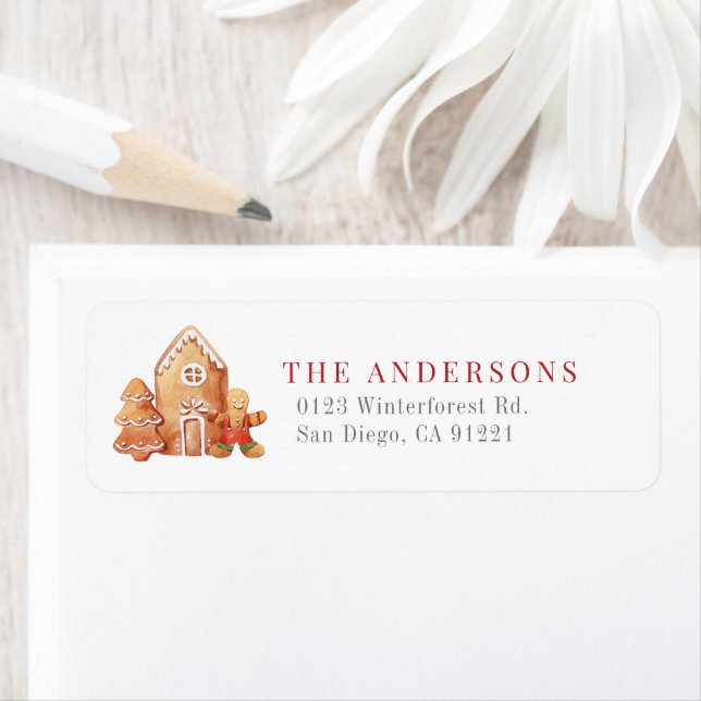 Christmas Holiday Cookies Return Address (Insitu)