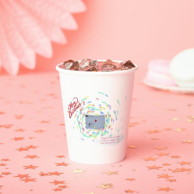 Christmas, Holiday cup, Nature photography, Healin Paper Cups (Insitu)
