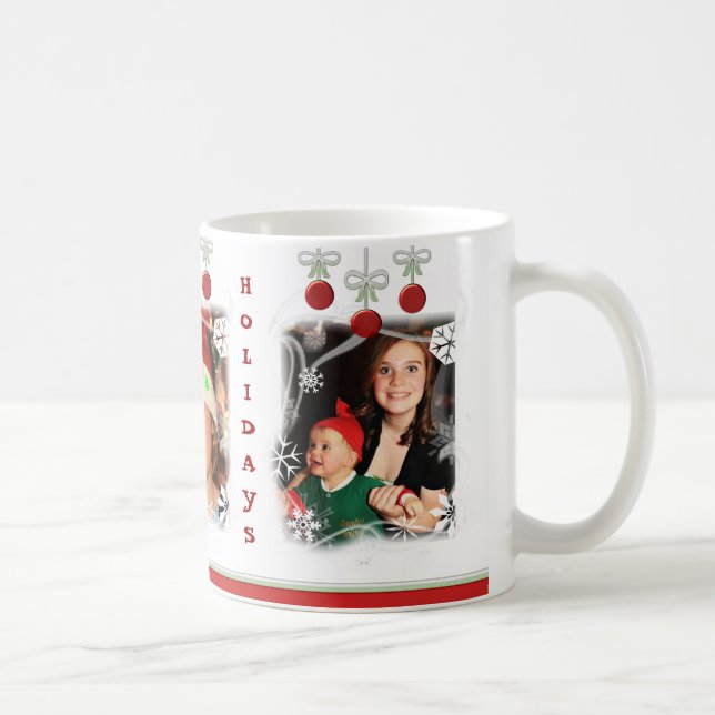 Christmas Holiday Custom Photo Mug (Right)