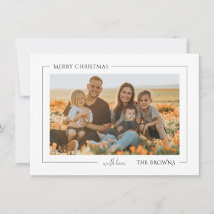 Christmas Holiday Customisable Family Photo Card