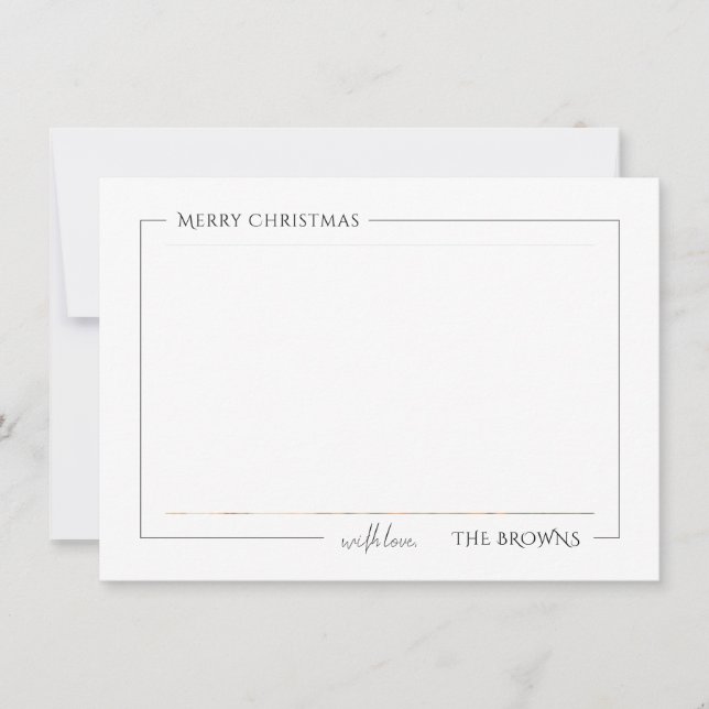 Christmas Holiday Customisable Family Photo Card (Front)