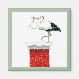 Christmas Holiday December Baby Magnet