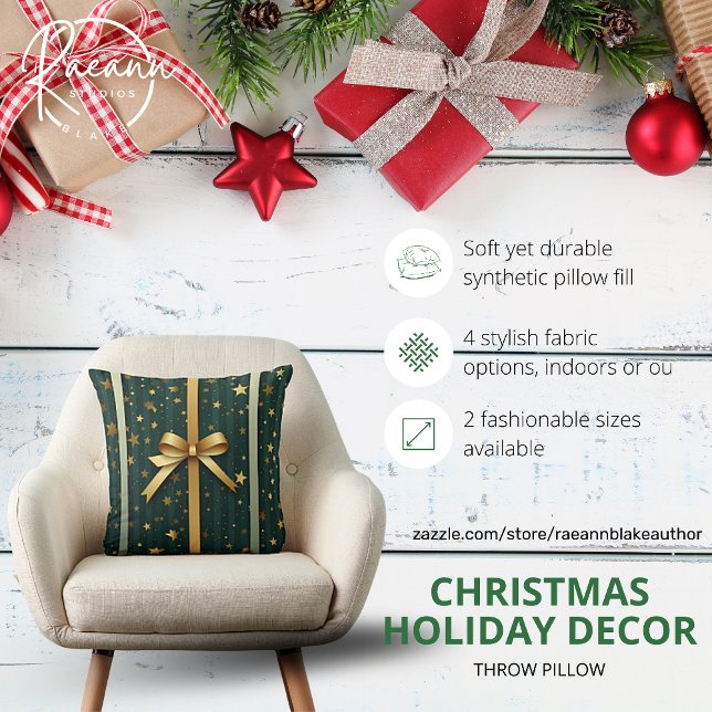 Christmas Holiday Decor Throw Pillow (Creator Uploaded)