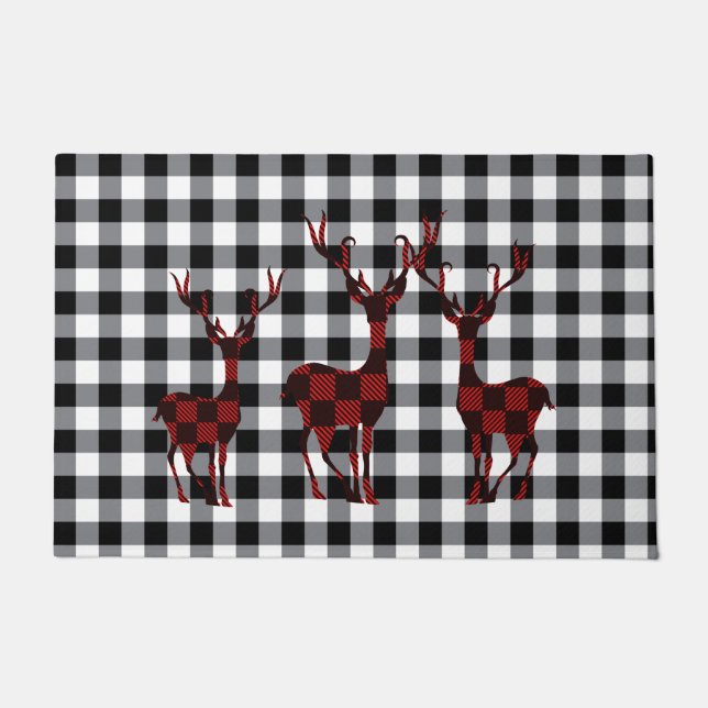 Christmas Holiday Doormat-Deer Doormat (Front)