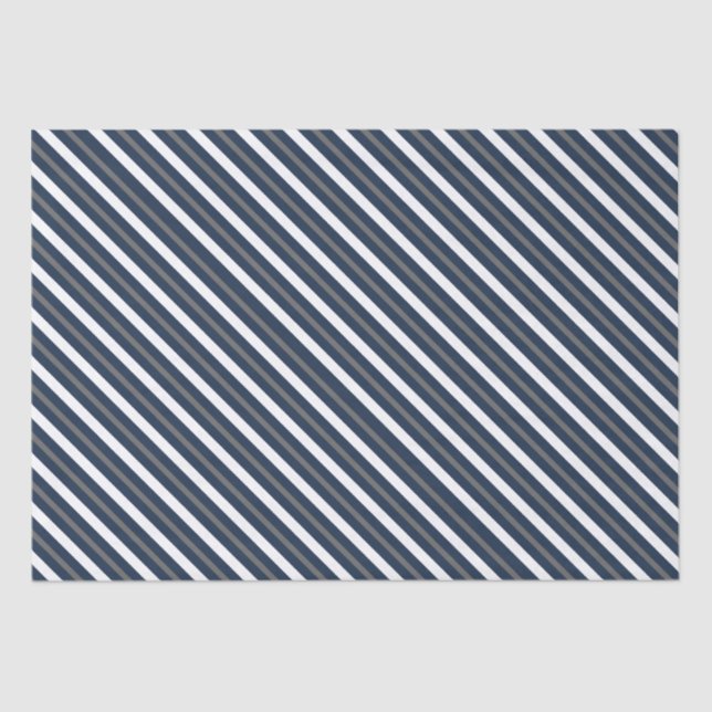 Christmas Holiday Elegant Classic Navy Blue  Tissue Paper (Front)