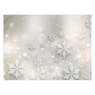 Christmas Holiday Elegant Snowflake Tablecloth