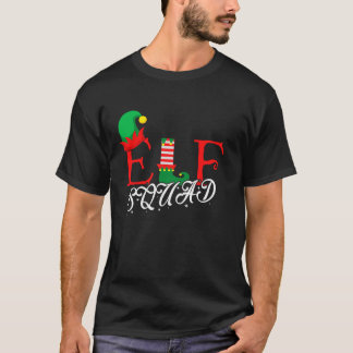 Christmas Holiday Elf Squad Xmas Elves Funny  T-Shirt