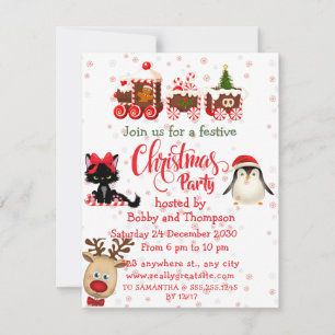Christmas Holiday Festive Party Invitation