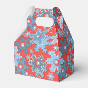 Christmas holiday festive winter snowflakes bright favour box