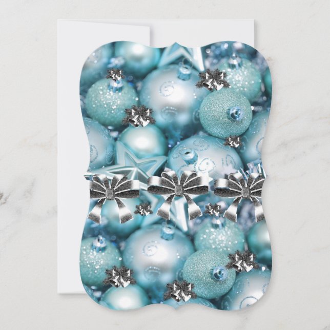 Christmas Holiday Flat Greeting Card (Front)